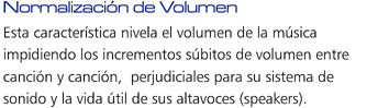 Normalizaci�n de Volumen