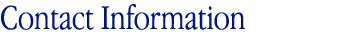Contact Information